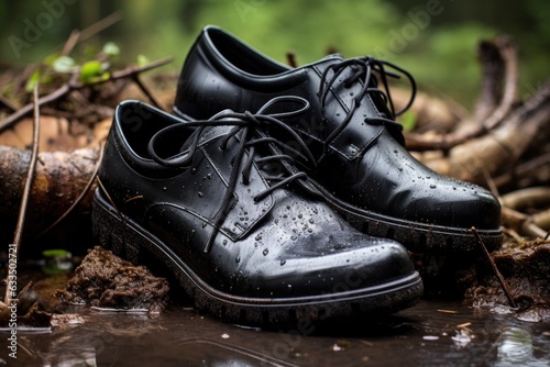 protecting leather shoes from rain and mud