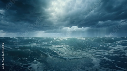 Storm at sea © olegganko