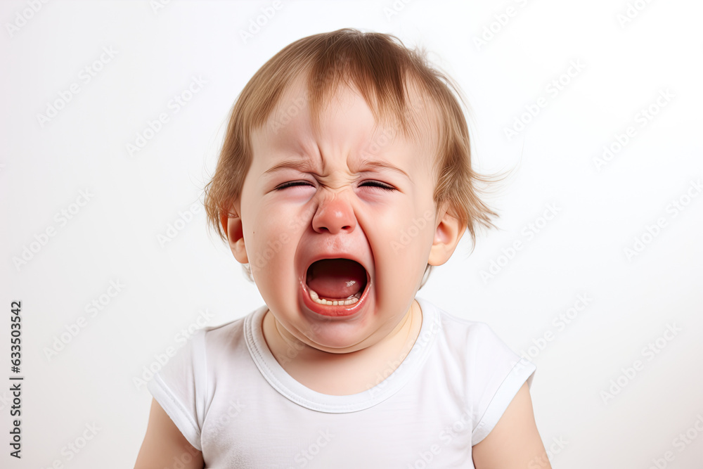 a closeup photo of a cute little baby boy child crying and screaming a closeup photo of a cute little baby boy child crying and screaming