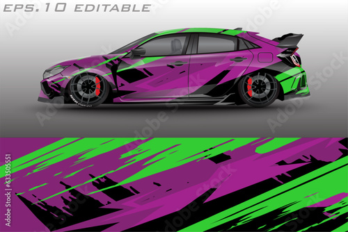 vector car wrap abstract racing graphic background for vinyl wrap and stickers 