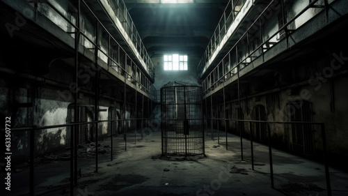 photo of prison. generative ai