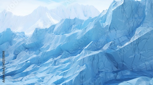  a very large iceberg with a lot of snow on it. generative ai