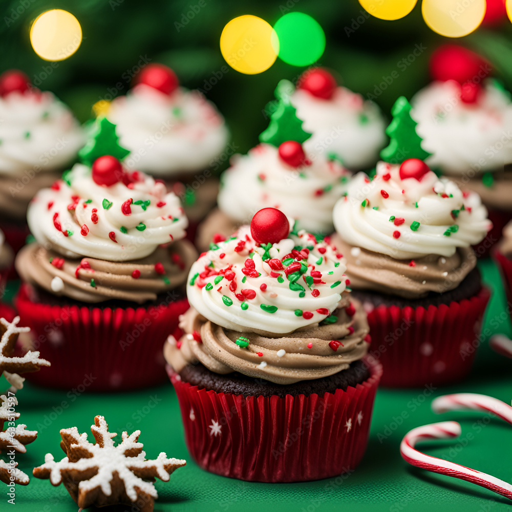 christmas, cupcake, xmas christmas, cupcake, xmas