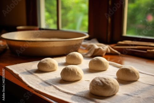 tortilla dough balls ready for rolling or pressing