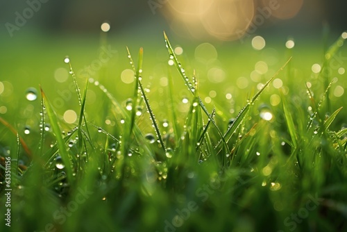 morning dew on freshly cut grass
