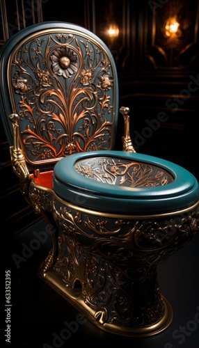 Vintage toilet bowl.