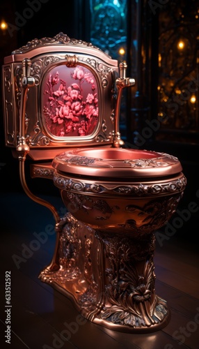 Vintage toilet bowl.