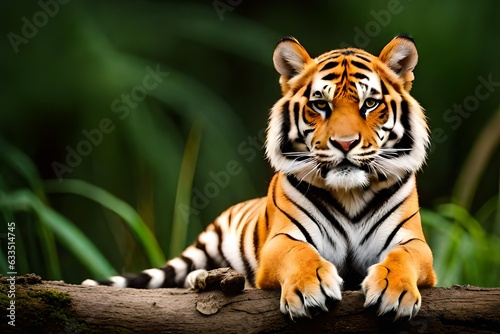 tiger in the zoo