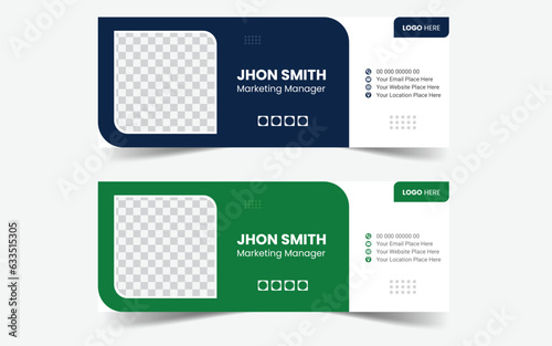 The Best And Colorful Email Signatures Template Vector Design. Professional Email Signature Modern and Minimal Layout.
Business Corporate Company Identity professional email signature design.
