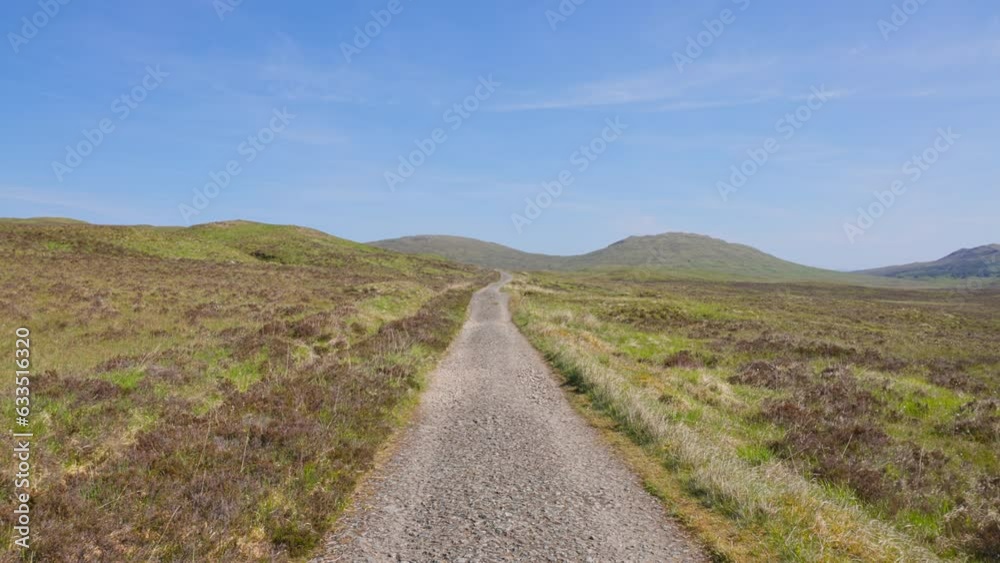 Scenic landscape with the West Highland Way path in the center, Scotland Scenic landscape with the West Highland Way path in the center, Scotland