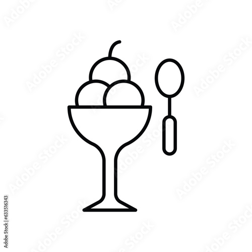 Desserts icon, vector stock illustration.