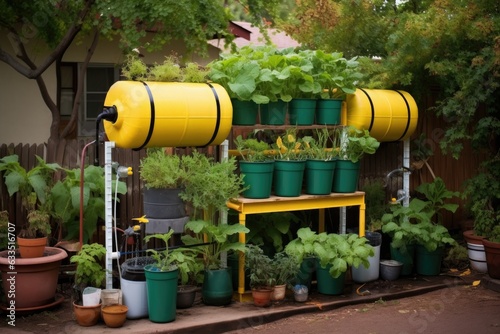 rainwater collection system for plants