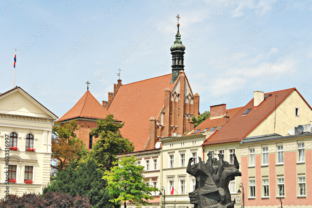 Cathedral of St. Marcin and Mikołaj in Bydgoszcz, Poland - obrazy, fototapety, plakaty 