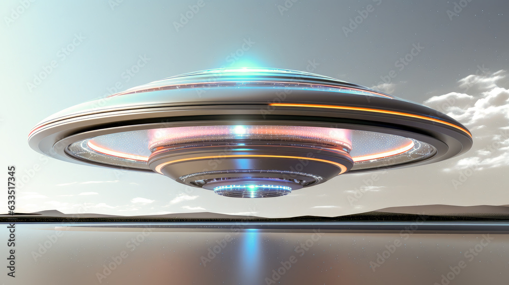 UFO Flying Saucer Spaceship Alien Spacecraft Science Fiction Universe Space Landscape