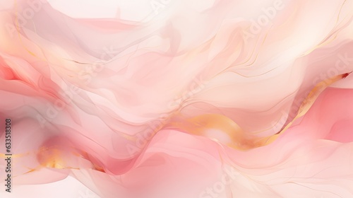 Pink watercolor wave background