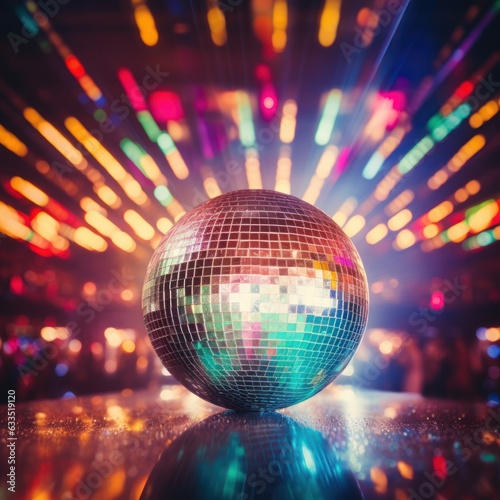 Disco ball vivid background
