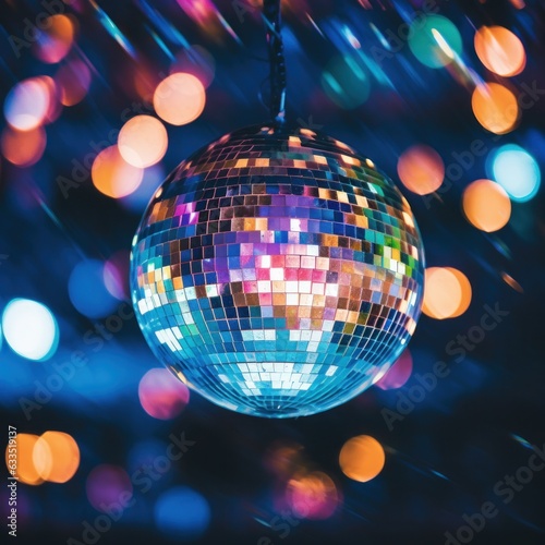 Disco ball vivid background