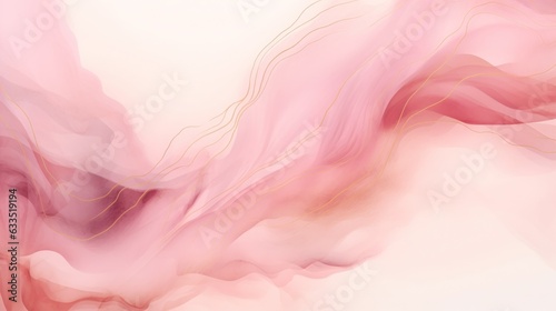 Pink watercolor wave background