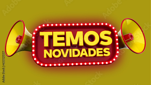 selo 3d '' temos novidades''