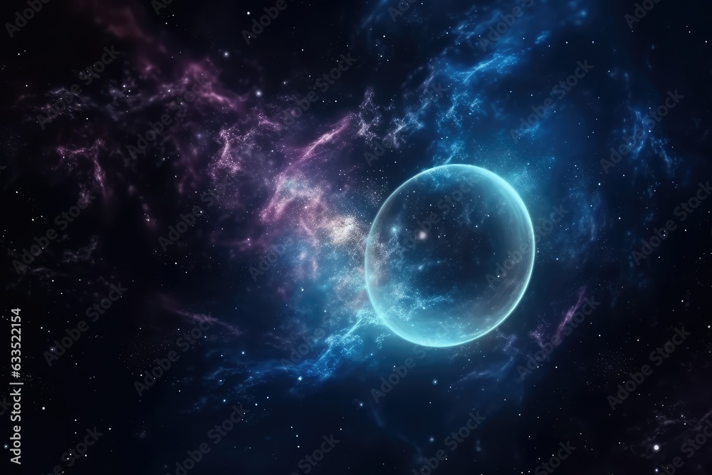 Abstract outer space endless nebula galaxy background