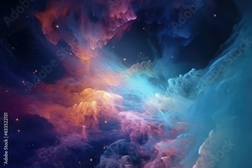 Abstract outer space endless nebula galaxy background