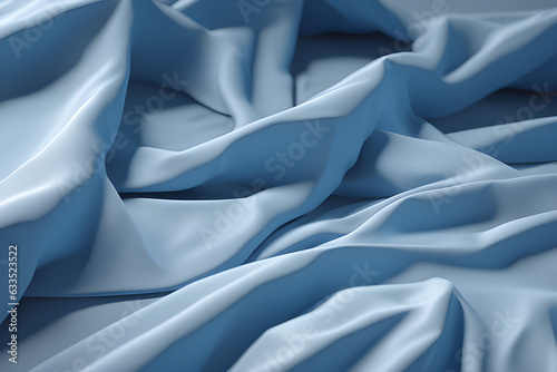the floating blue fabric cloth low poly isometric art 3d art high detail artstation