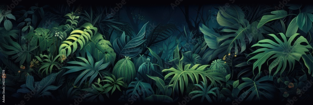 Green tropical leaves background Green tropical leaves background