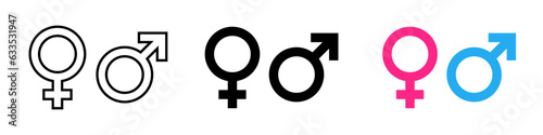 Gender symbol set