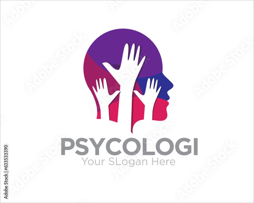 hand psychology health care logo designs