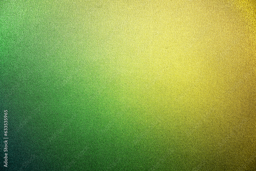 Dark green lime lemon yellow gold orange mustard brown abstract vintage background. Color gradient ombre. Rough grain grunge noise. Light spot shimmer. Design. Template.