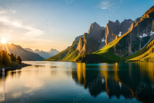 lake in the mountains