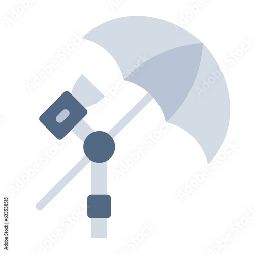 Umbrella for photography icon photo