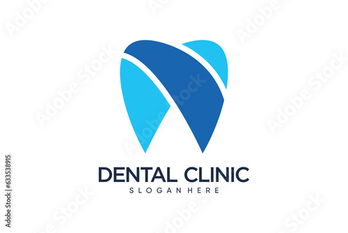 Dental logo design template vector illustration with creative idea