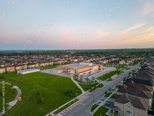 Experience the epitome of Vaughan real estate through mesmerizing drone footage. Nestled by Major Mackenzie & Jane St, close to Highway 400, this area boasts architectural elegance amidst vibrant urba
