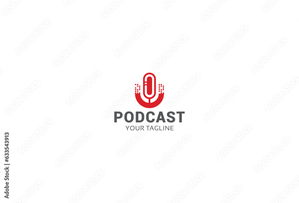 Podcast logo icon vector illustration Podcast logo icon vector illustration