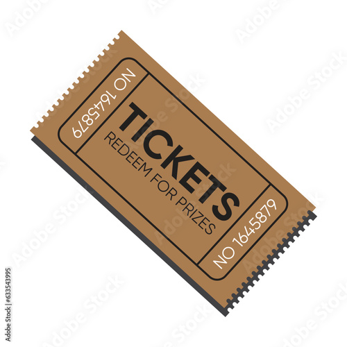 Tickets coupon vector design.