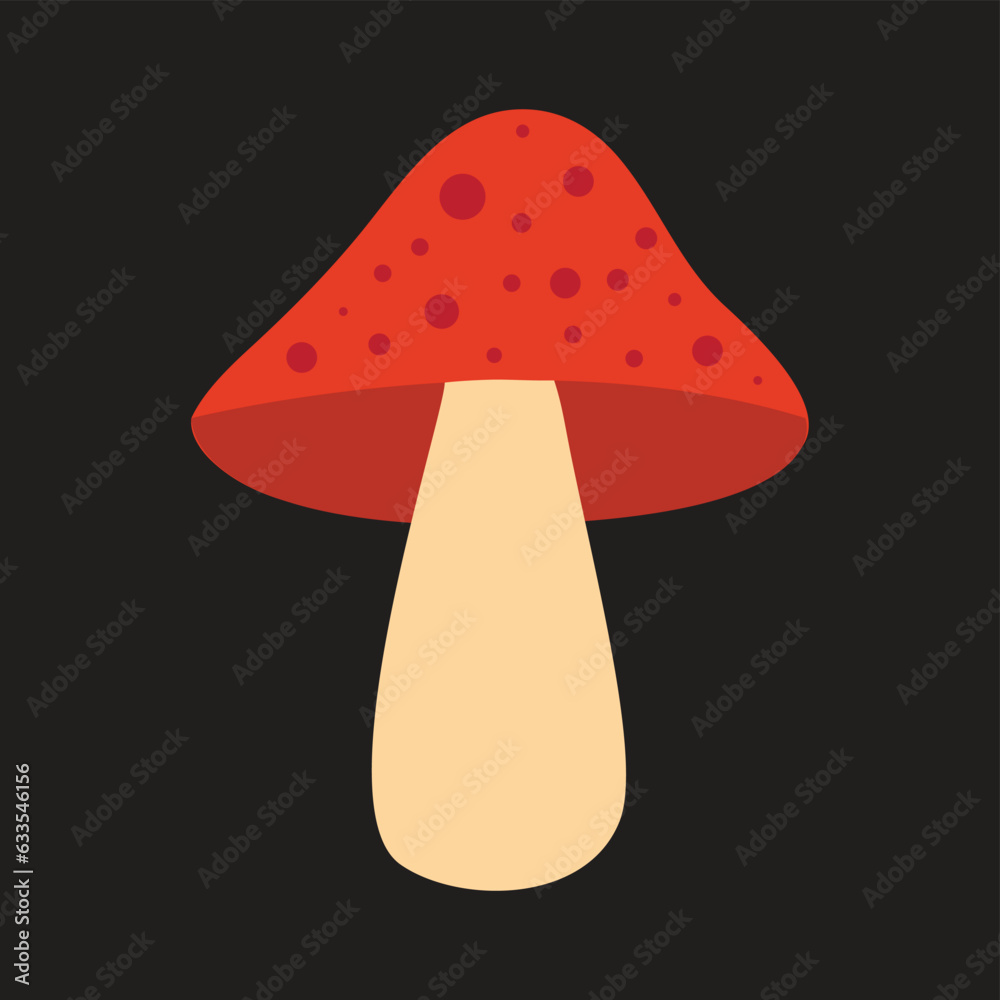 Mushroom vector illustration art.