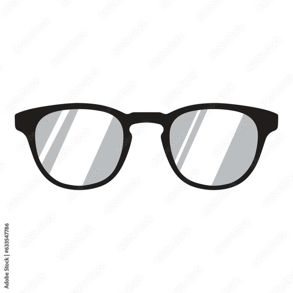 Glasses vector art design.