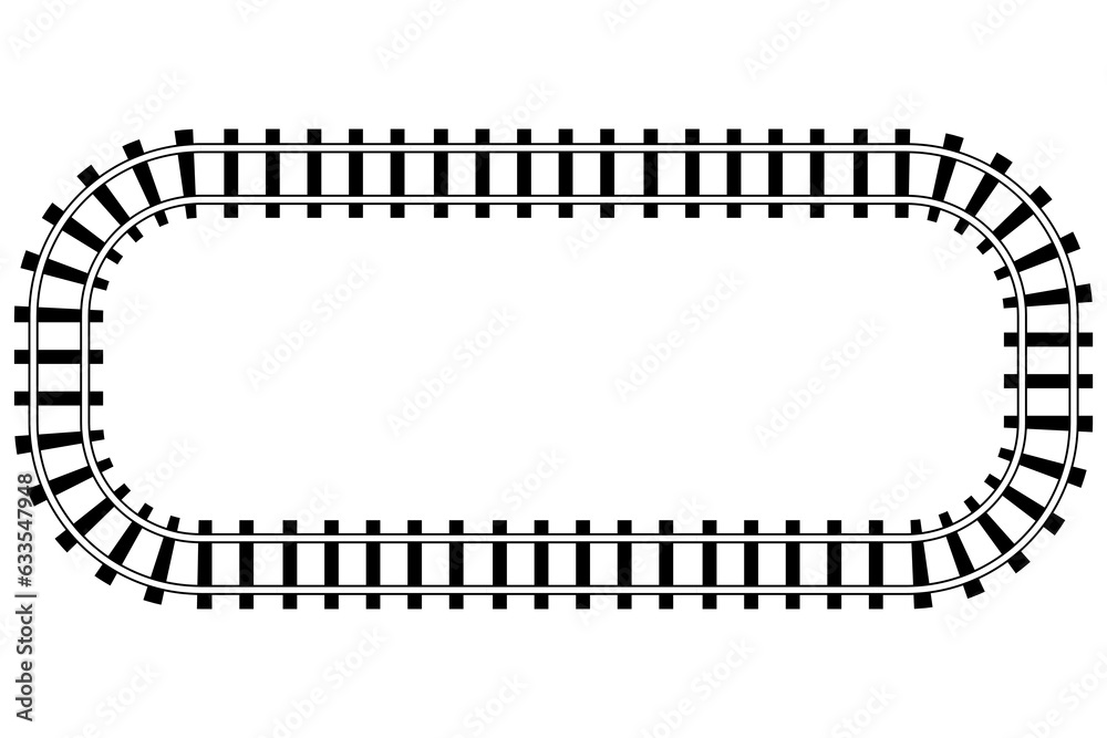 Railroad frame. Top view railroad train pathes. Railway train track background. Vector illustration. Eps 10. S Railroad frame. Top view railroad train pathes. Railway train track background. Vector illustration. Eps 10. S