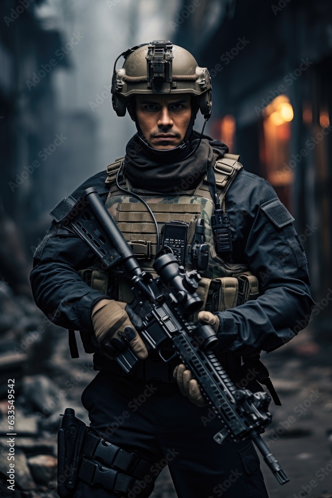photography of a standing special forces soldier photography of a standing special forces soldier
