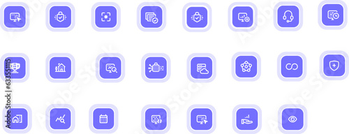 illustration of a set of icons