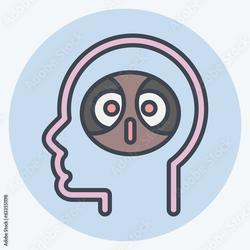 Icon Erudition. related to Psychology Personality symbol. simple design editable. simple illustration