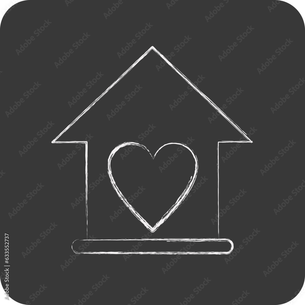 Icon Love Family. related to Family symbol. simple design editable. simple illustration