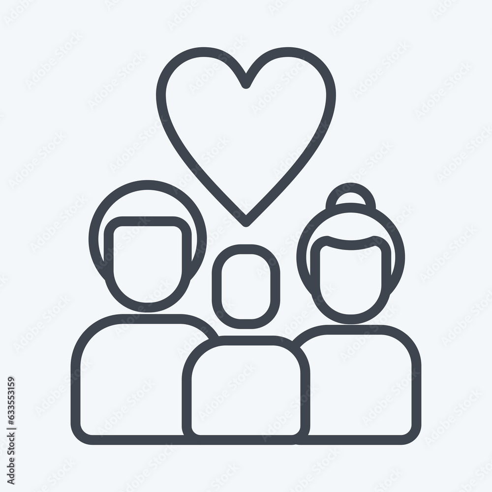Icon Love. related to Family symbol. glyph style. simple design editable. simple illustration Icon Love. related to Family symbol. glyph style. simple design editable. simple illustration