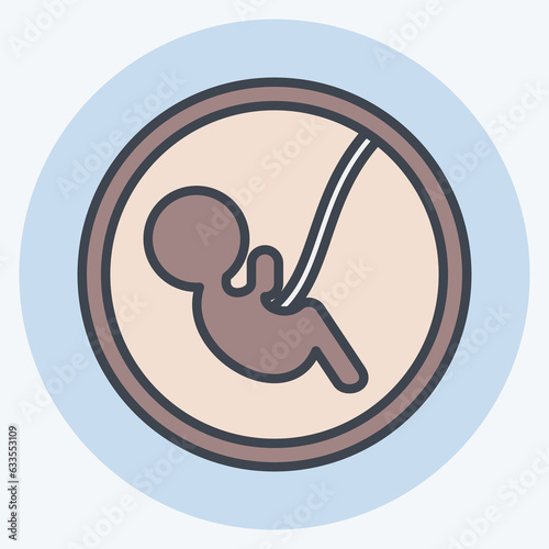 Icon Baby. related to Family symbol. Color Mate Style. simple design editable. simple illustration photo