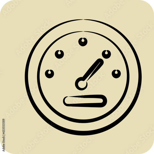 Icon Metter. related to Car Service symbol. Glyph Style. repairin. engine. simple illustration