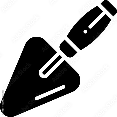trowel solid icon
