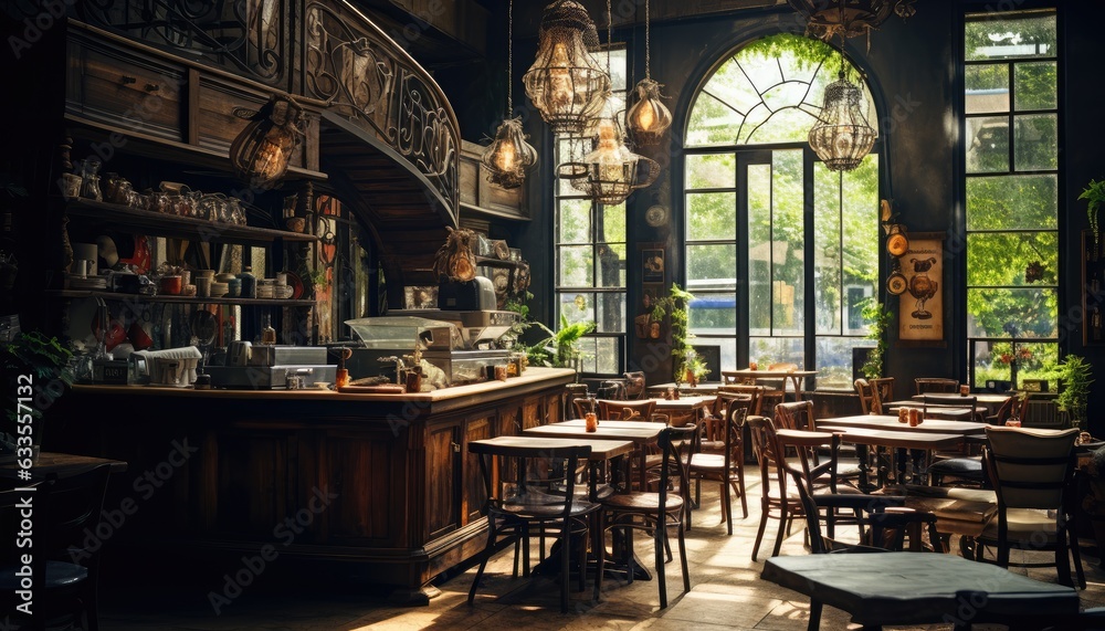 interior of the cafe