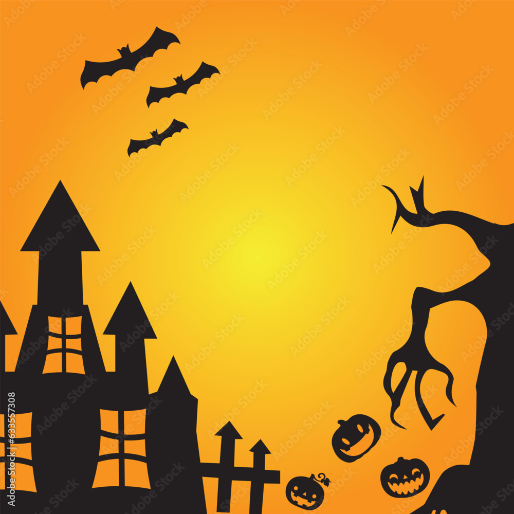 Background vector design with halloween theme.