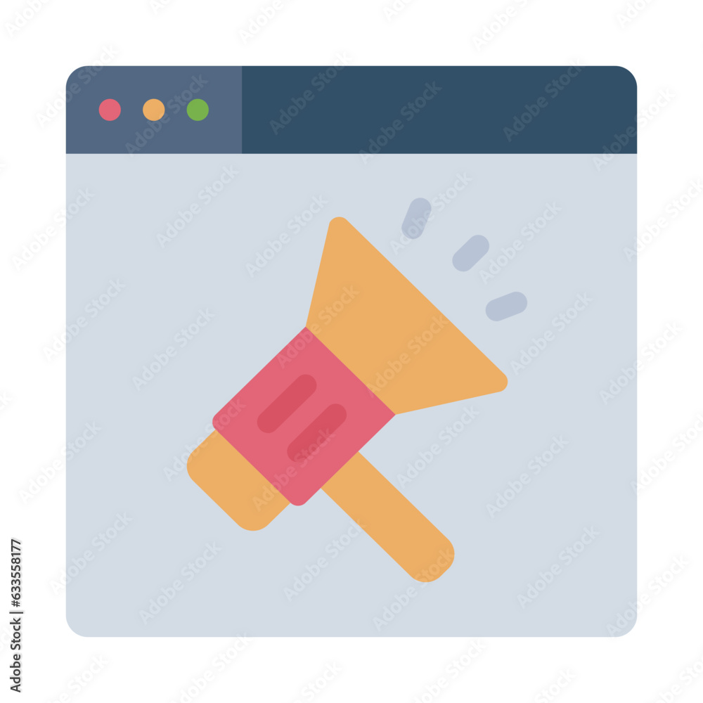 Web Promotion or advertising icon Web Promotion or advertising icon